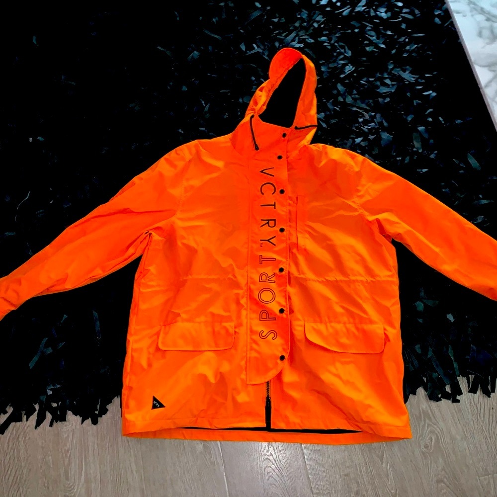 10DEEP MCMXCV ORANGE REFLECTIVE ZIPUP HOODIE